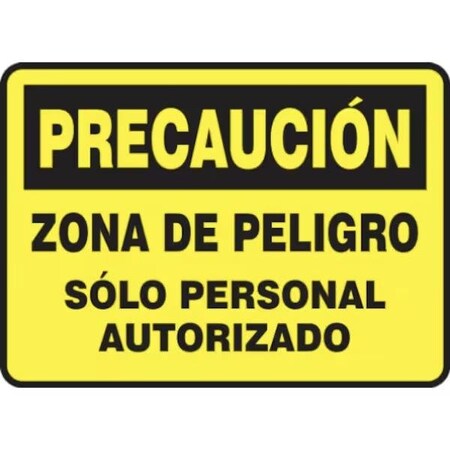 Accuform OSHA CAUTION SAFETY SIGN HAZARDOUS SHMADM636VS SHMADM636VS